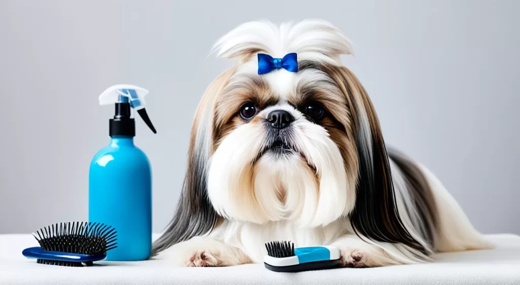 Cuidados com o Pelo Branco e Marrom do Shih Tzu