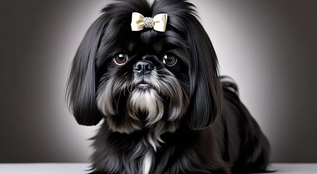 Estilo de Tosa para Shih Tzu Preto