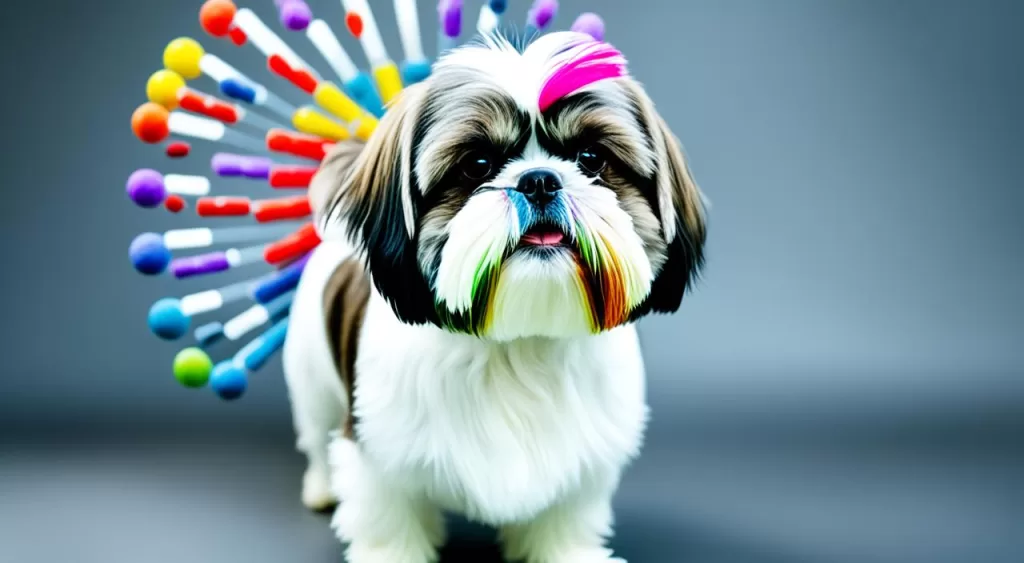 Genética da cor Particolor em Shih Tzu