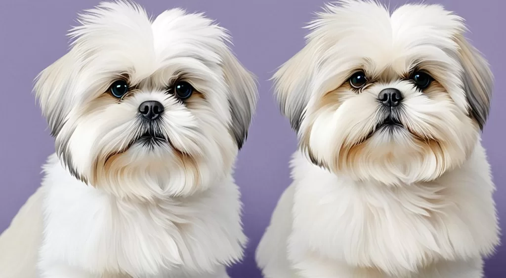 características da pelagem branca em shih tzu