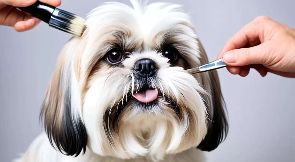 cuidados específicos para shih tzu com pelagem branca