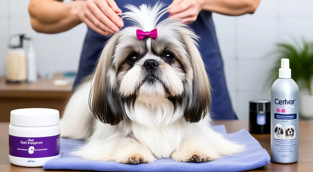 Banho a Seco em Shih Tzu