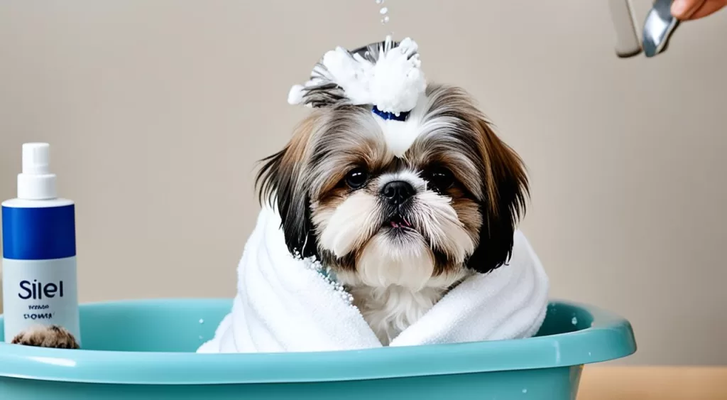 Banho de Shih Tzu