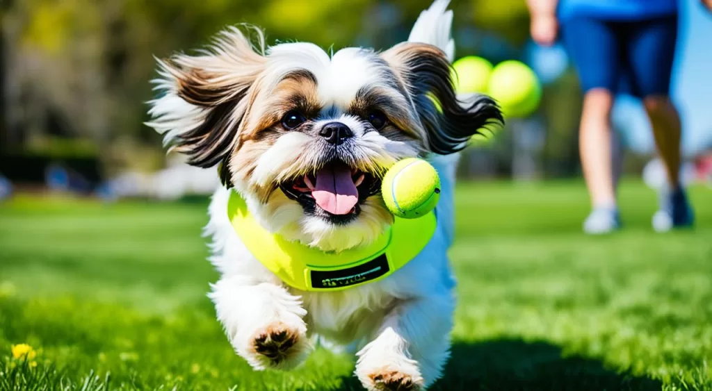 Cão Shih Tzu feliz e saudável