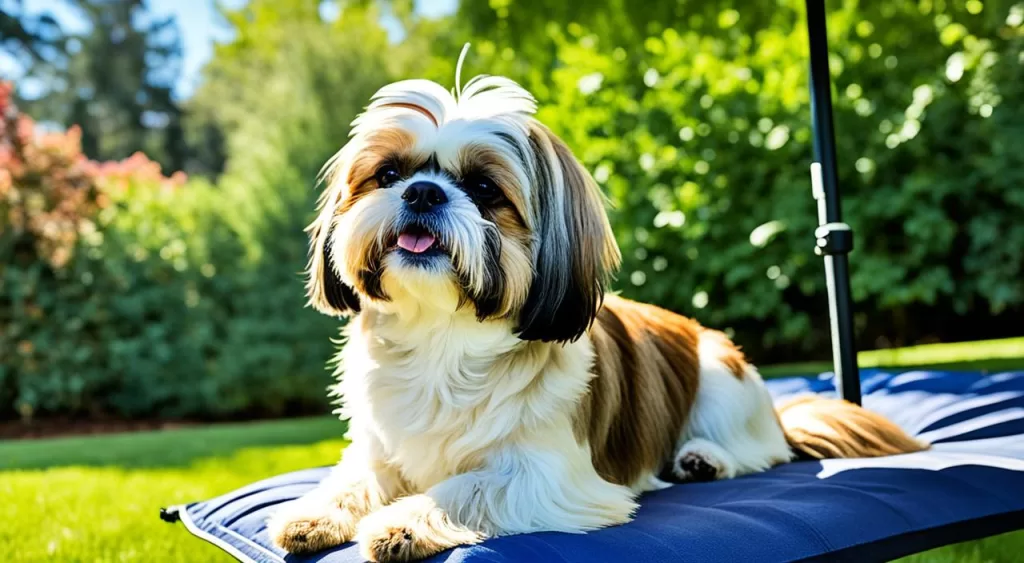 proteção solar para Shih Tzu