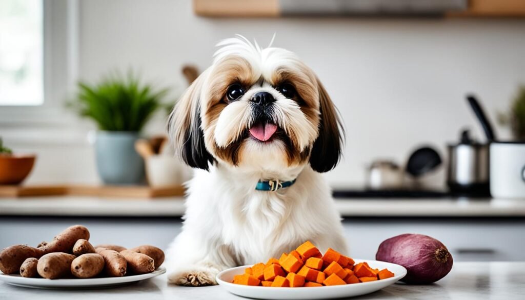Introduzindo Batata Doce na Dieta do Shih Tzu