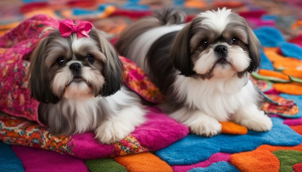 Shih Tzu fêmea e macho