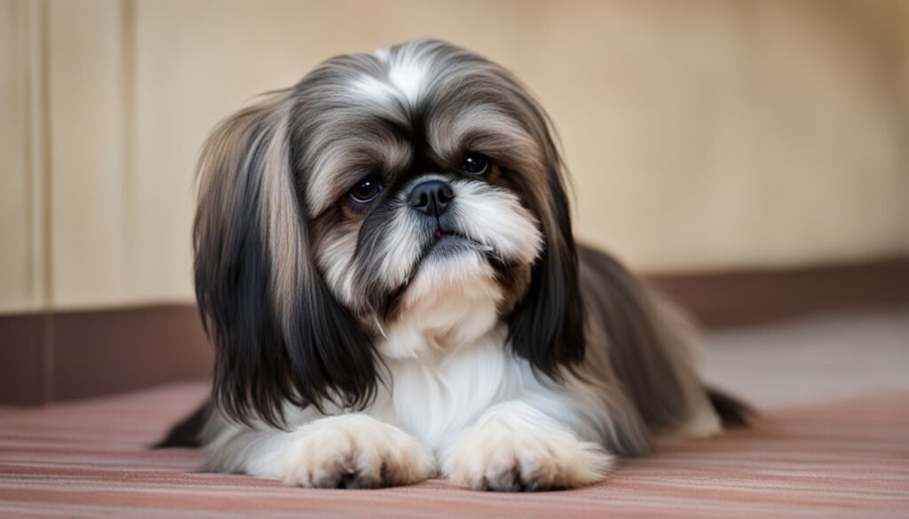 Shih Tzu se coçando