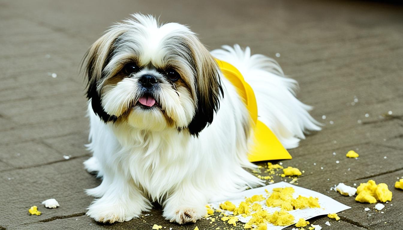 shih tzu vomitando amarelo