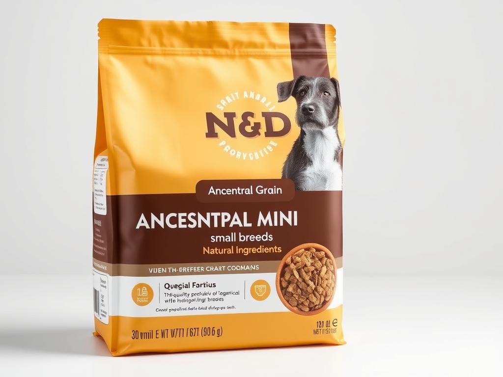 Embalagem da ração N&D Ancestral Grain para cães de pequeno porte Embalagem da ração N&D Ancestral Grain para cães de pequeno porte
