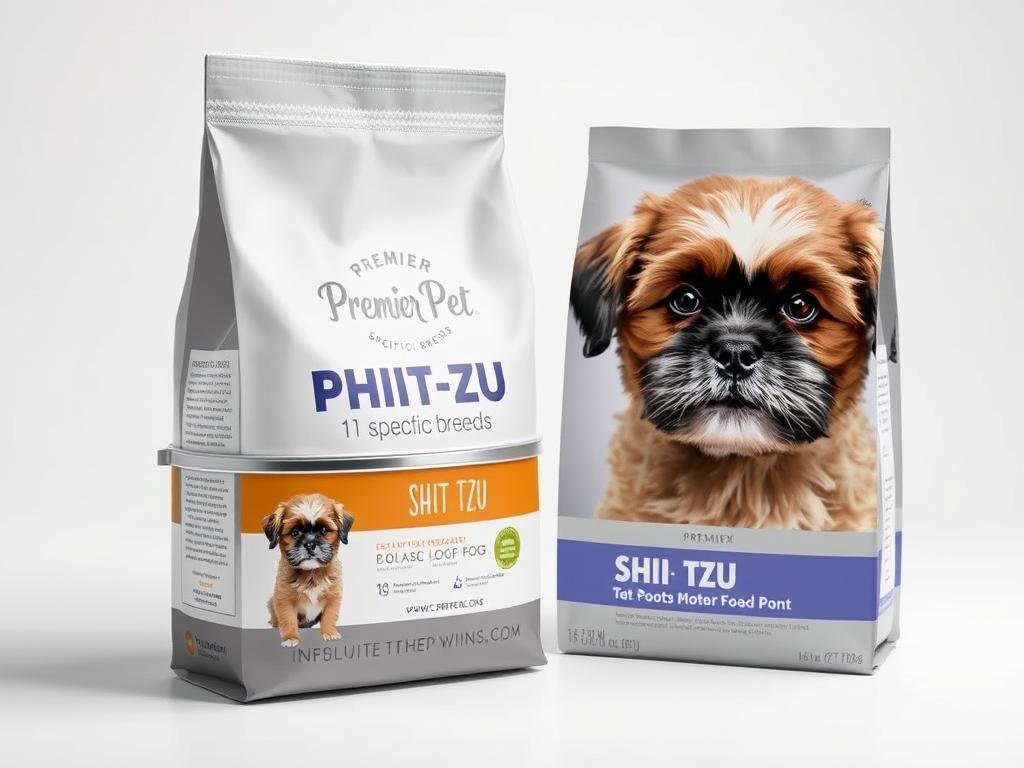 Embalagem da ração Premier Raças Específicas para Shih Tzu filhotes Embalagem da ração Premier Raças Específicas para Shih Tzu filhotes