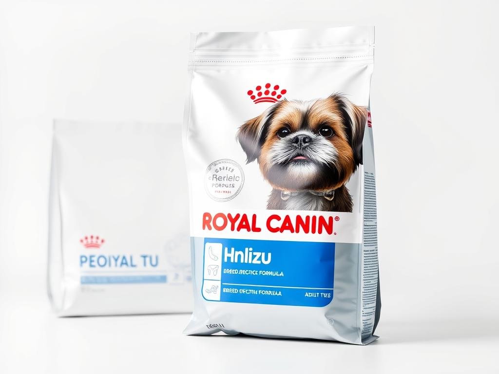 Embalagem da ração Royal Canin Shih Tzu para cães adultos Embalagem da ração Royal Canin Shih Tzu para cães adultos